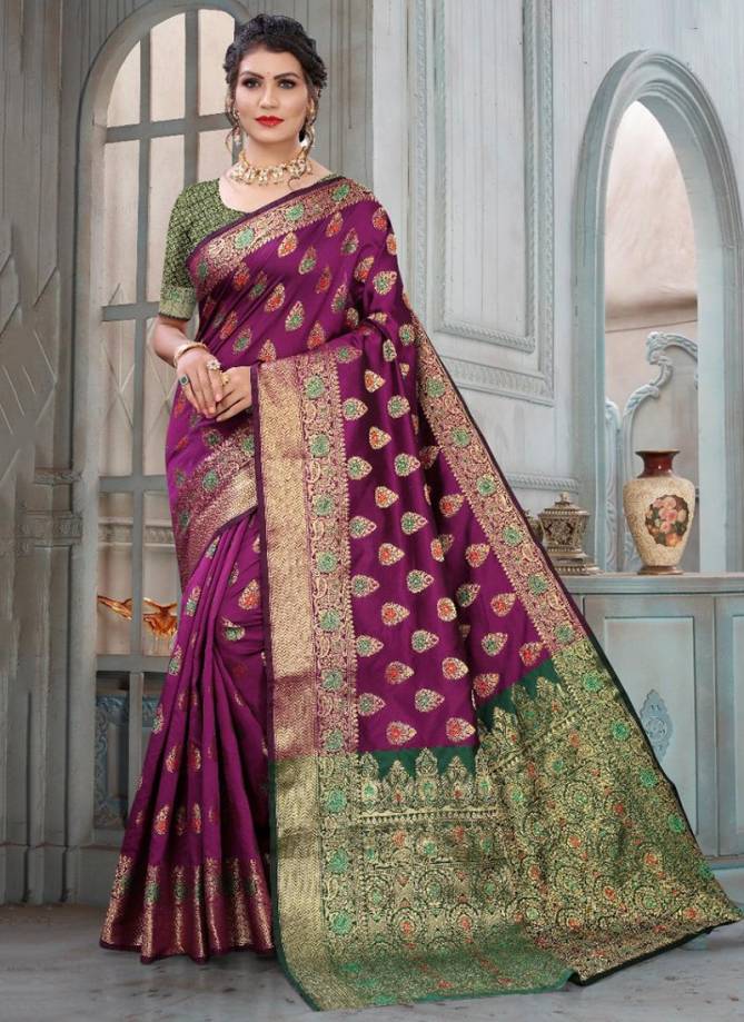 NP 9145 Fancy Designer Festive Wear Silk weaving Heavy saree Collection